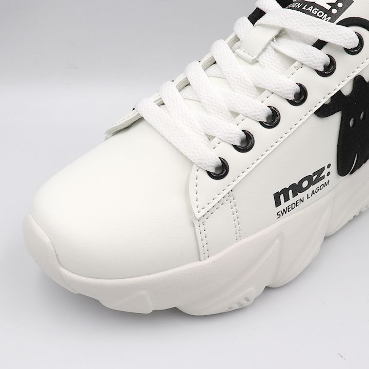 モズ moz MZ3020 ビッグエルク 厚底 スニーカー レディース WHT/BLK
