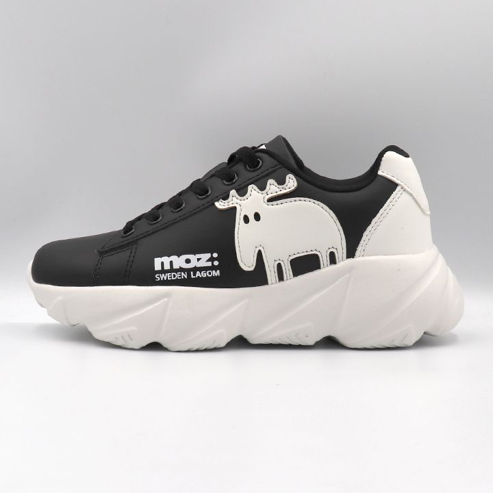 モズ moz MZ3020 ビッグエルク厚底スニーカー レディース WHT/BLK、BLK
