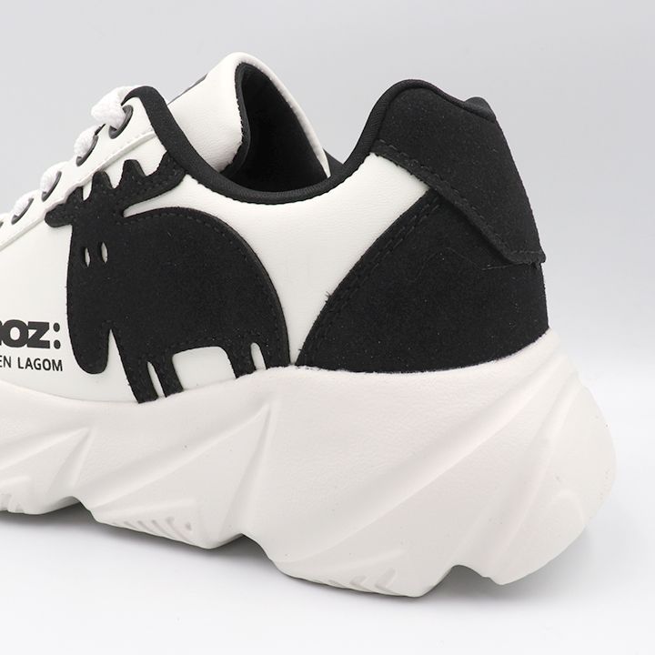 モズ moz MZ3020 ビッグエルク 厚底 スニーカー レディース WHT/BLK