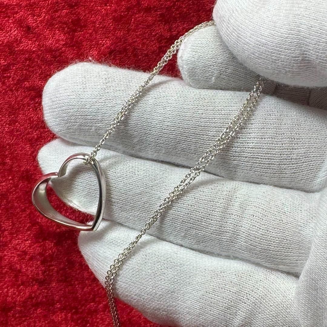 美品 ハートネックレス ♯600A ジョージジェンセン/GEORG JENSEN 