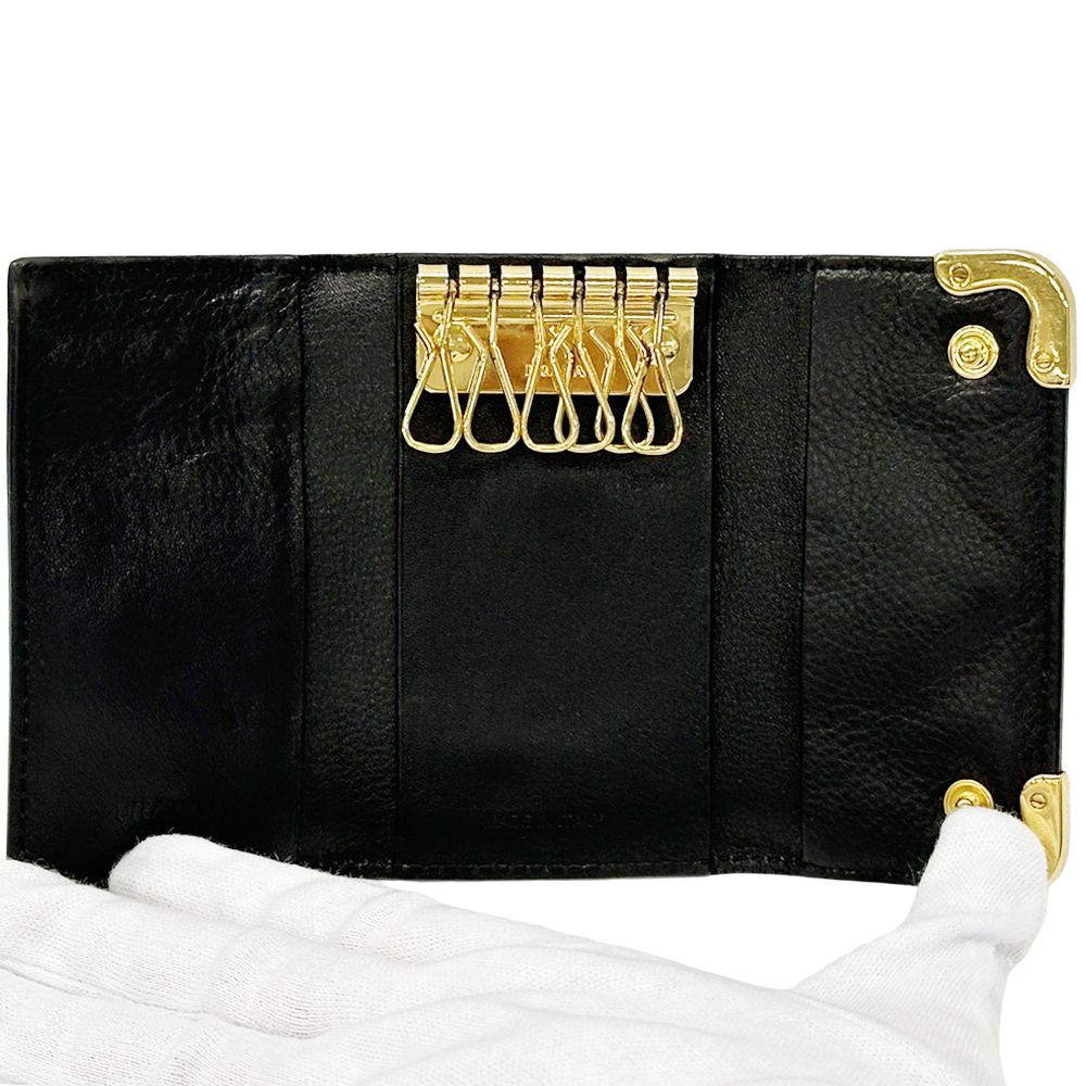 プラダ PRADA キーケース レディース メンズ ブランド エナメル レザー