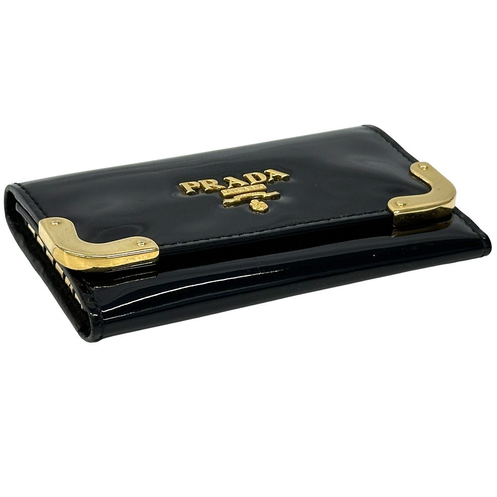 プラダ PRADA キーケース レディース メンズ ブランド エナメル レザー