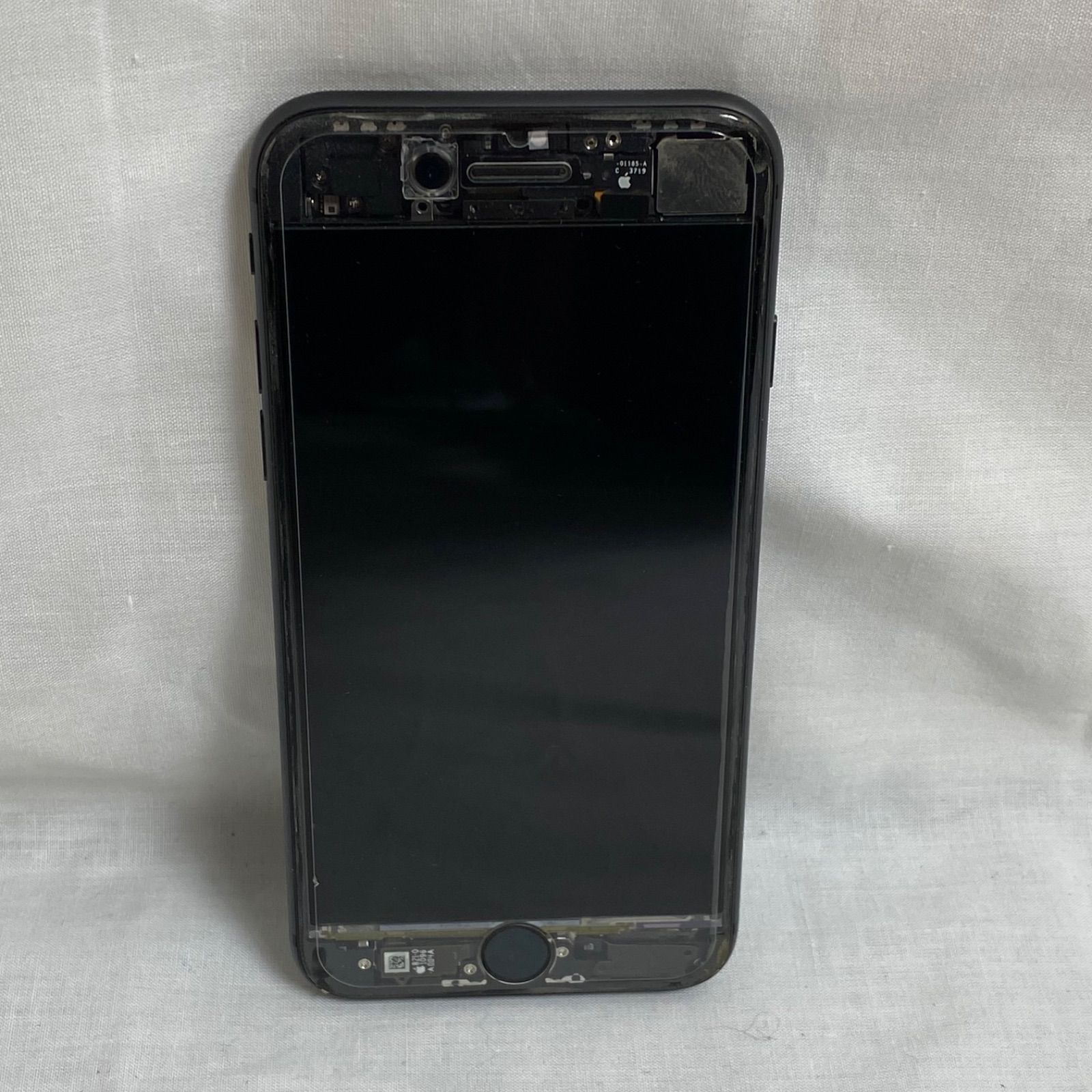 Appleアップル iPhone8 64GB 背面スペースグレイ 全面クリア（透明