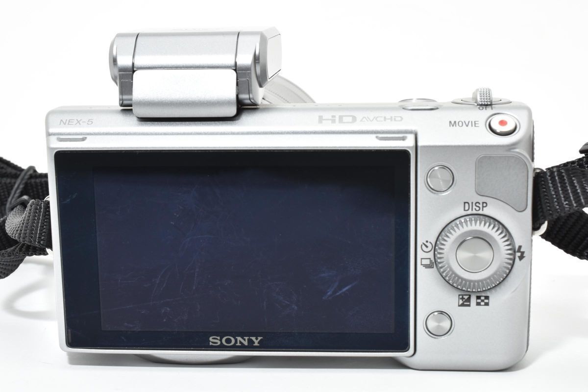ショット数2141回 美品 SONY NEX-5 シルバー + E 18-55mm F3.5-5.6 OSS