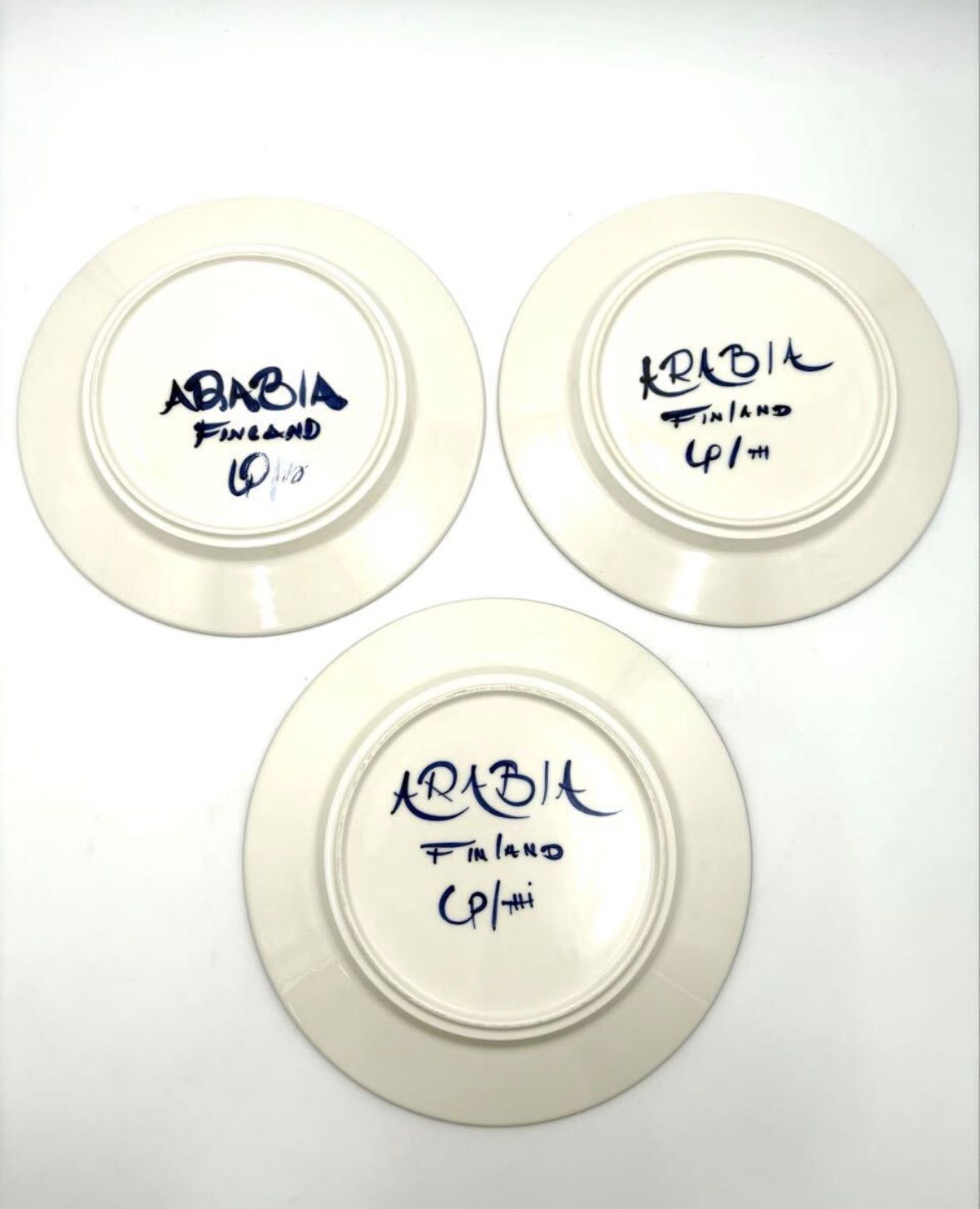 ARABIA VALENCIA アラビア バレンシア 25cm プレート 3枚セット - メルカリ