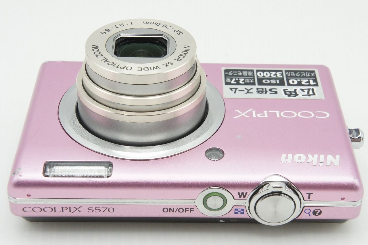 Nikon ニコン COOLPIX S570 コンパクトデジタルカメラ ピンク 260107n