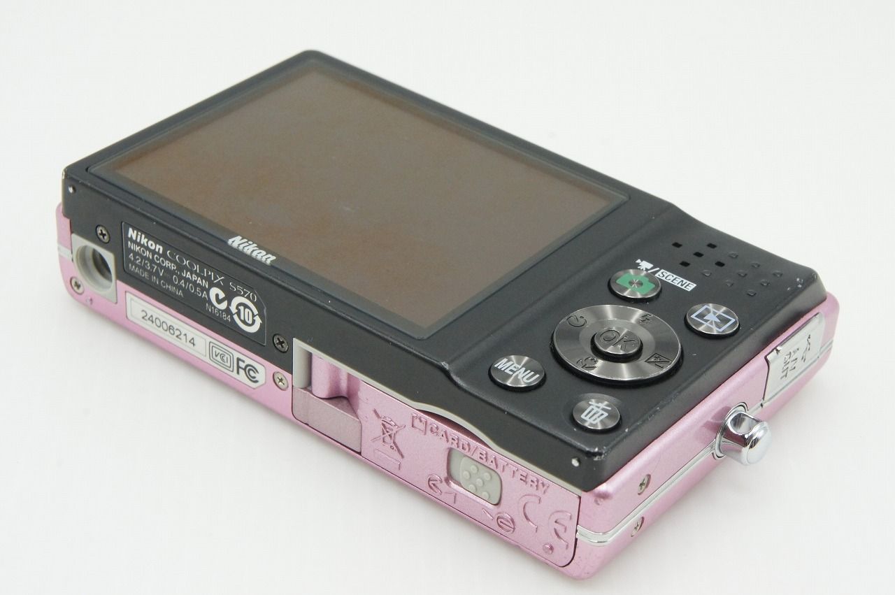 Nikon ニコン COOLPIX S570 コンパクトデジタルカメラ ピンク 260107n