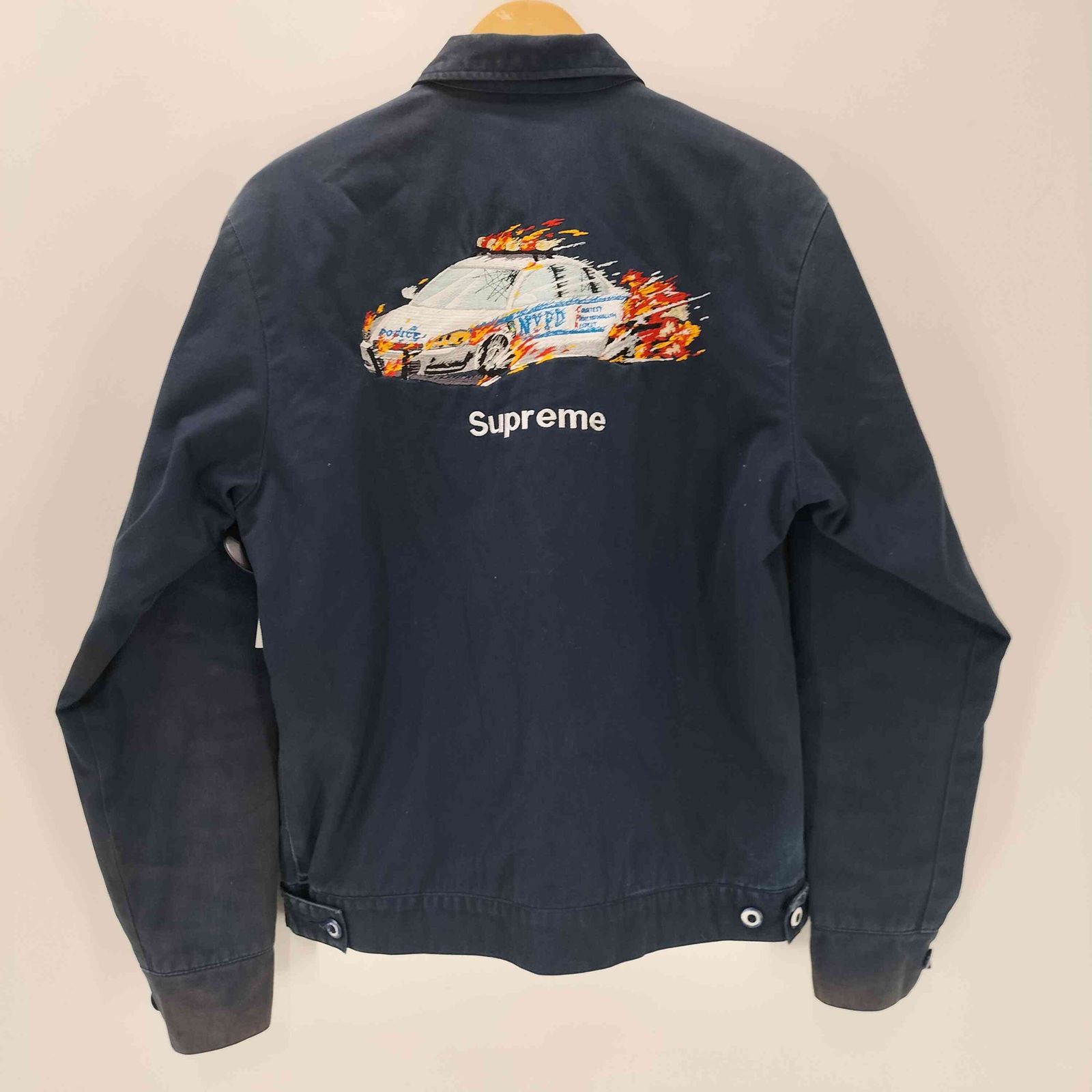 シュプリーム Supreme 19AW cop car embroidered work jacket