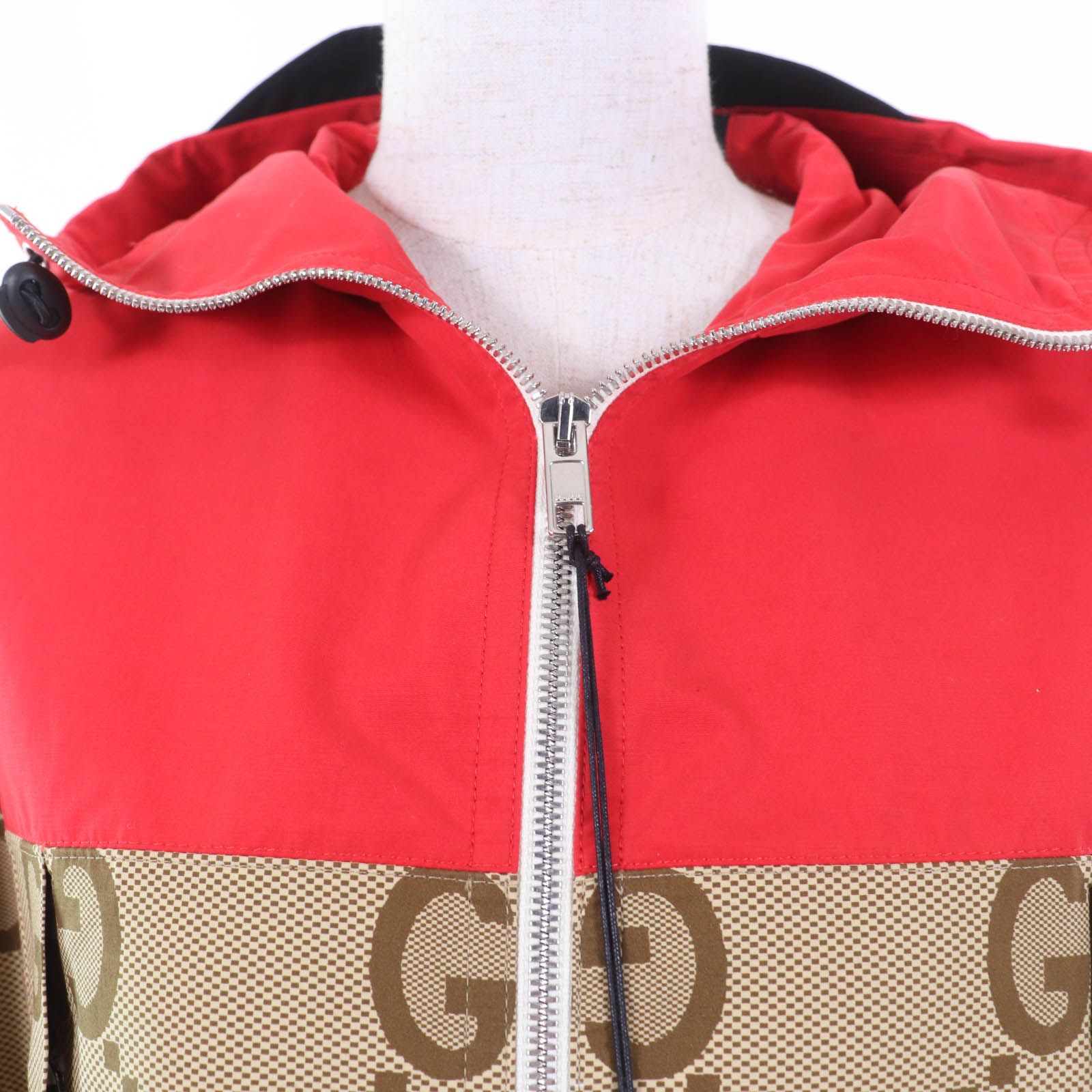 極美品☆GUCCI グッチ 22SS 682981 TIGER コットン100％ GG柄 大判