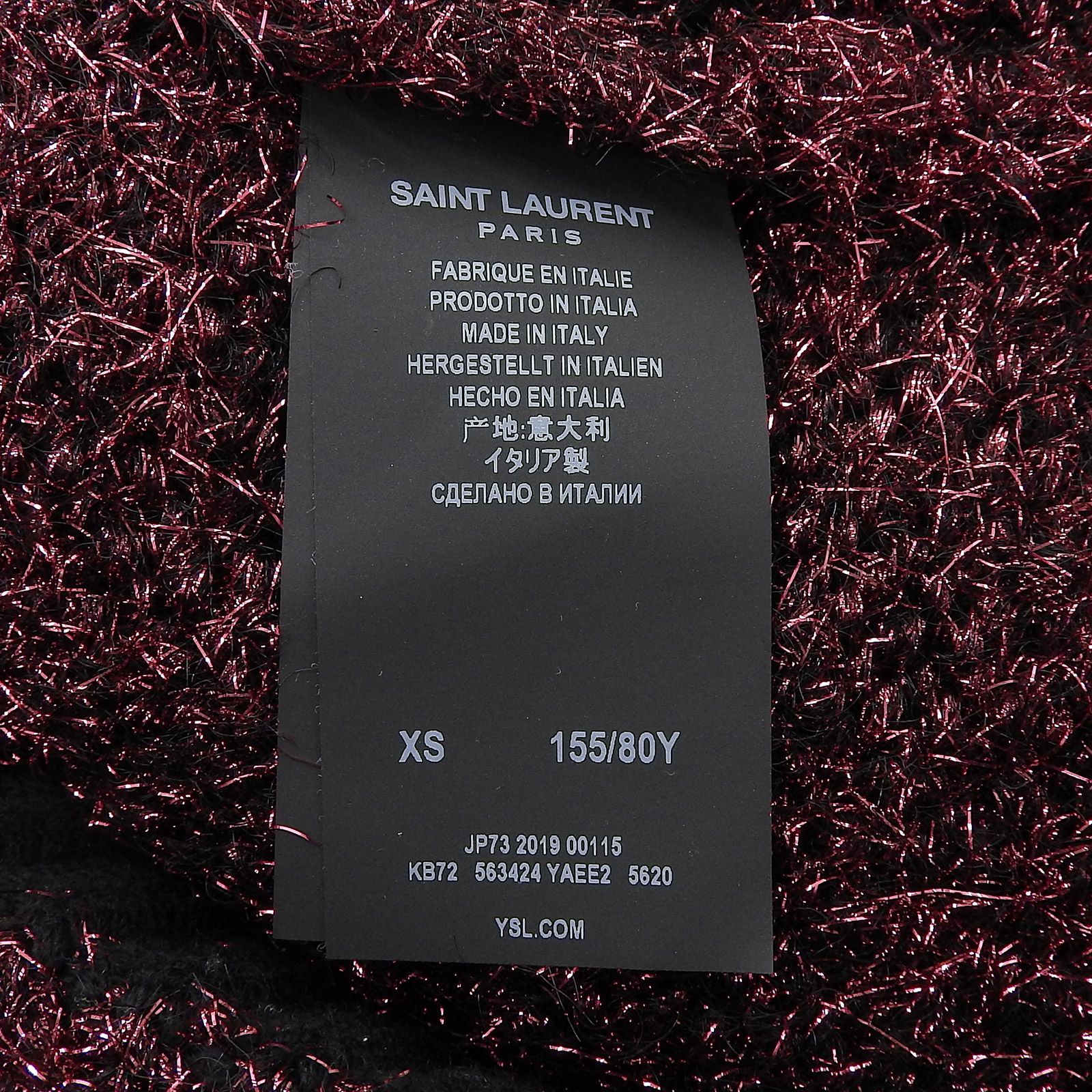 美品 正規品 サンローラン・パリ Saint Laurent Paris ブラッド 美品 正規品 サンローラン・パリ Saint Laurent Paris ブラッド