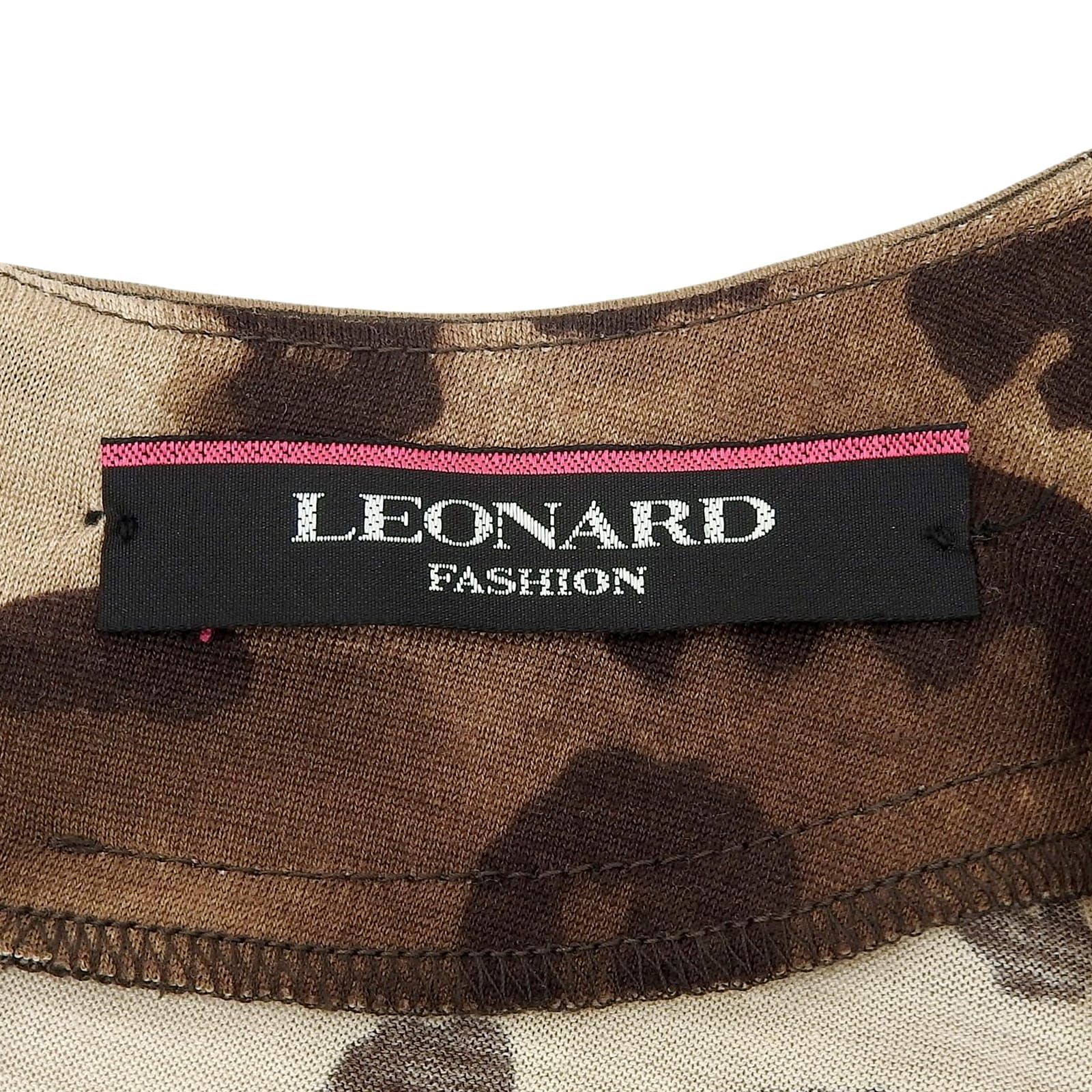 極美品△LEONARD FASHION レオナール ファッション ウール シルク混