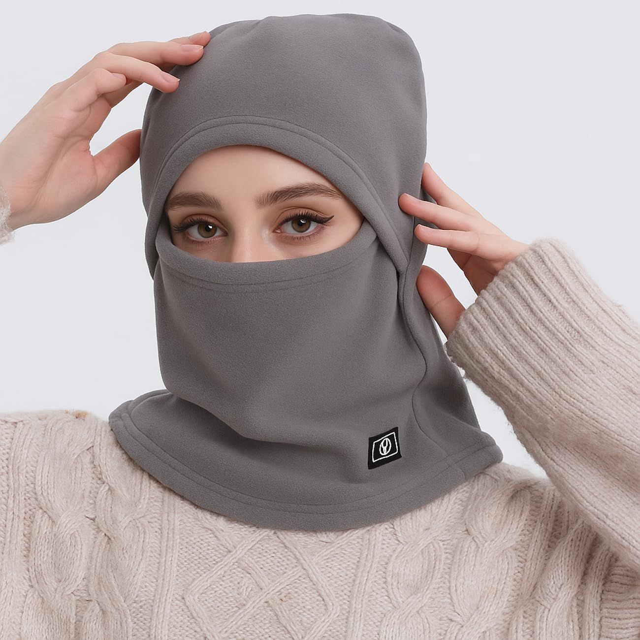 パタゴニア ニット バラクラバ ウール グレー系 目出し帽 防寒