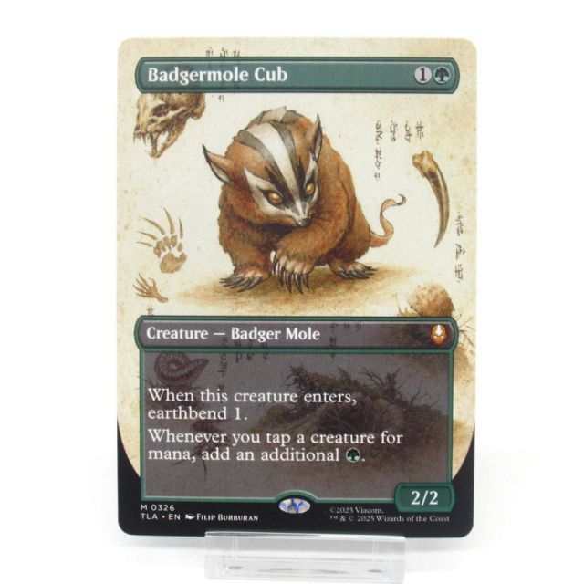 アナグマモグラの仔　ボーダーレス　1枚 アナグマモグラの仔 日本語 ボーダーレス Foil MTG FOIL アナグマ