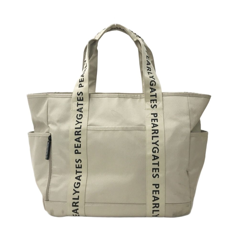 PEARLY GATES ベージュ トートバッグ　ロッカーバック PEARLY GATES パーリーゲイツ ロッカーバッグ トートバッグ ベージュ系