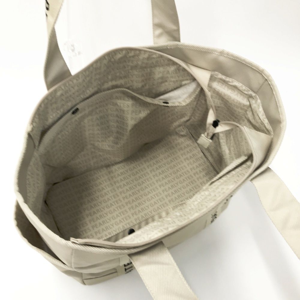 PEARLY GATES パーリーゲイツ ロッカーバッグ トートバッグ ベージュ系