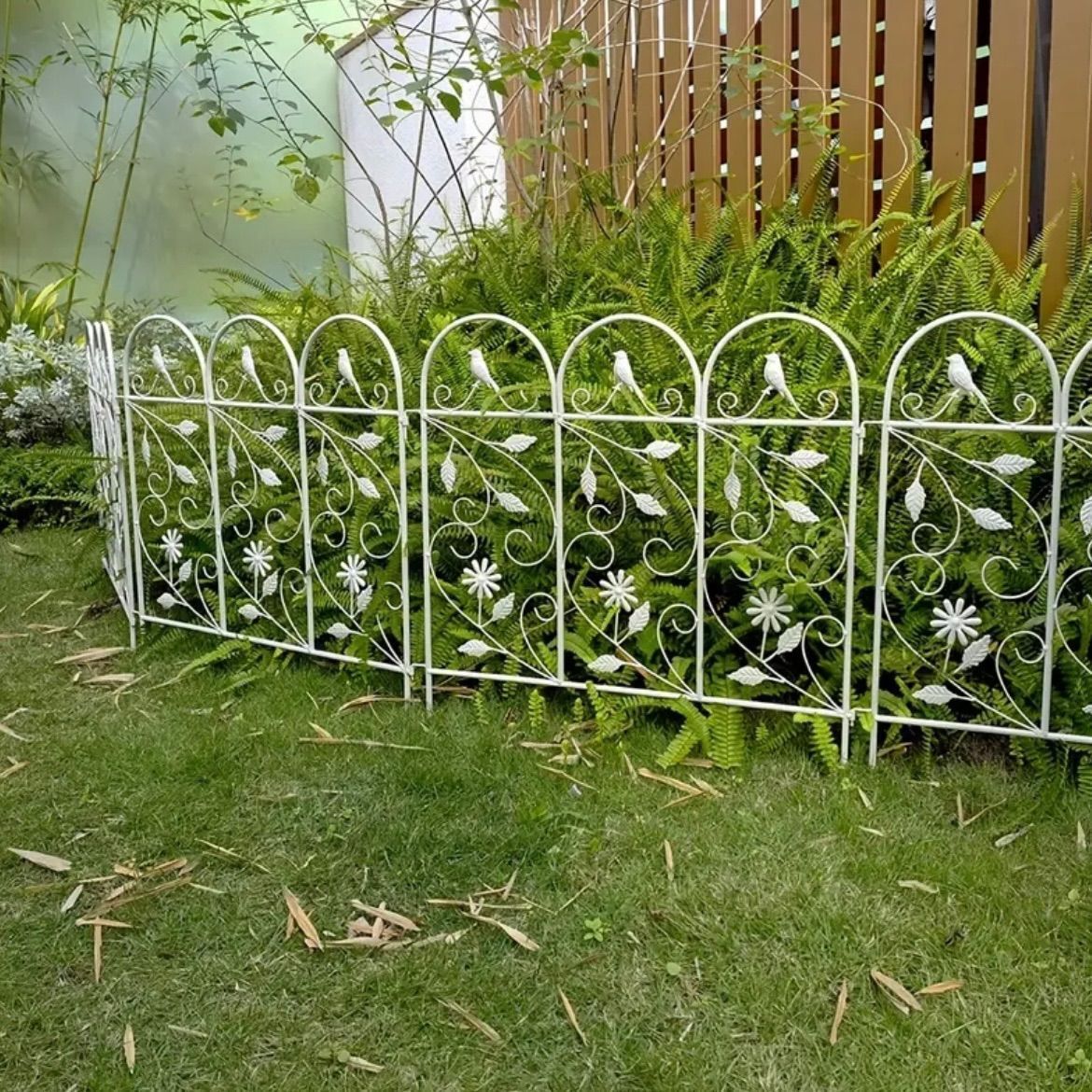 新品?未使用】ガーデンフェンス メタル装飾仕様 2個セット 錆びにくい