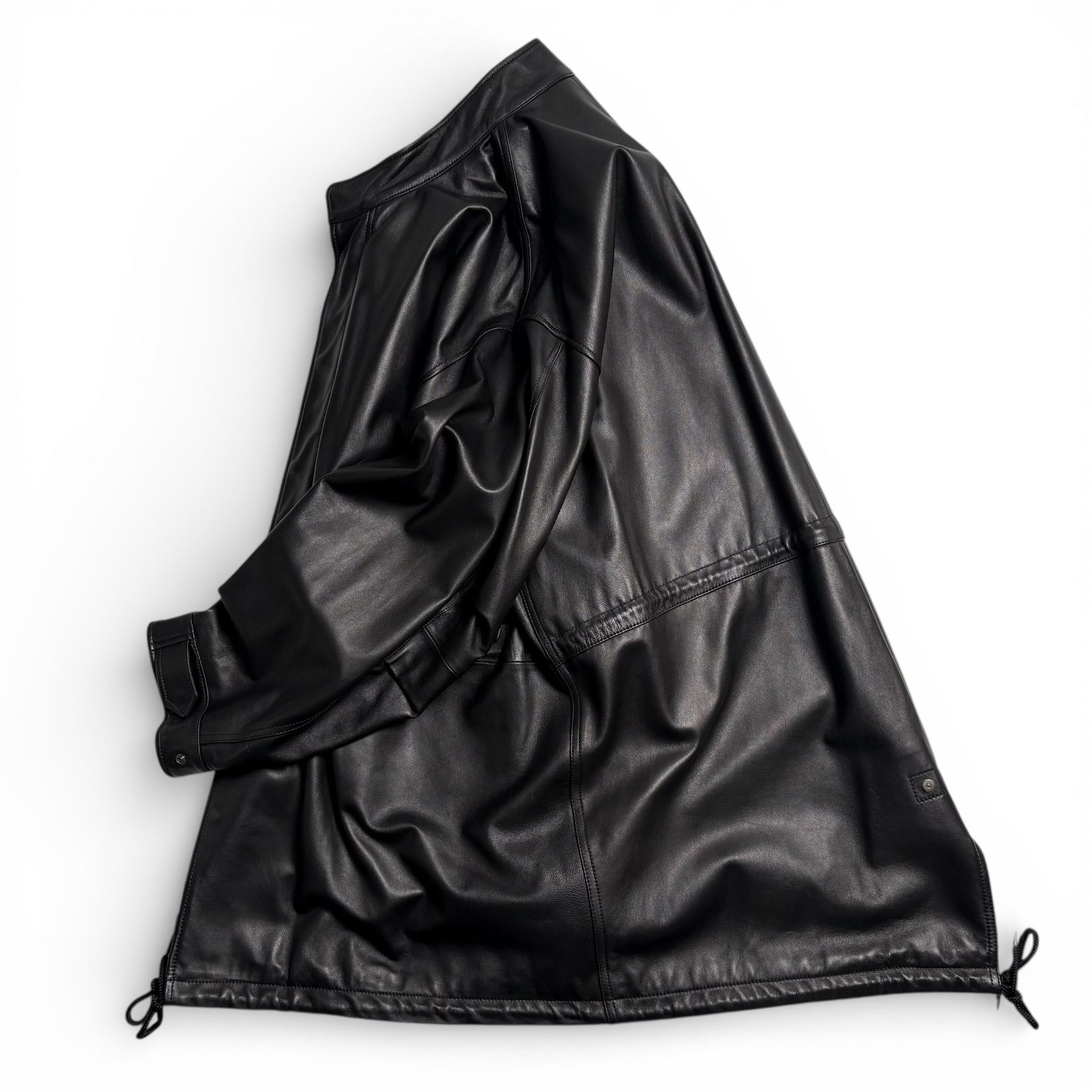 定価8.9万】ADAM ET ROPE レザージャケット モッズコート 黒 L