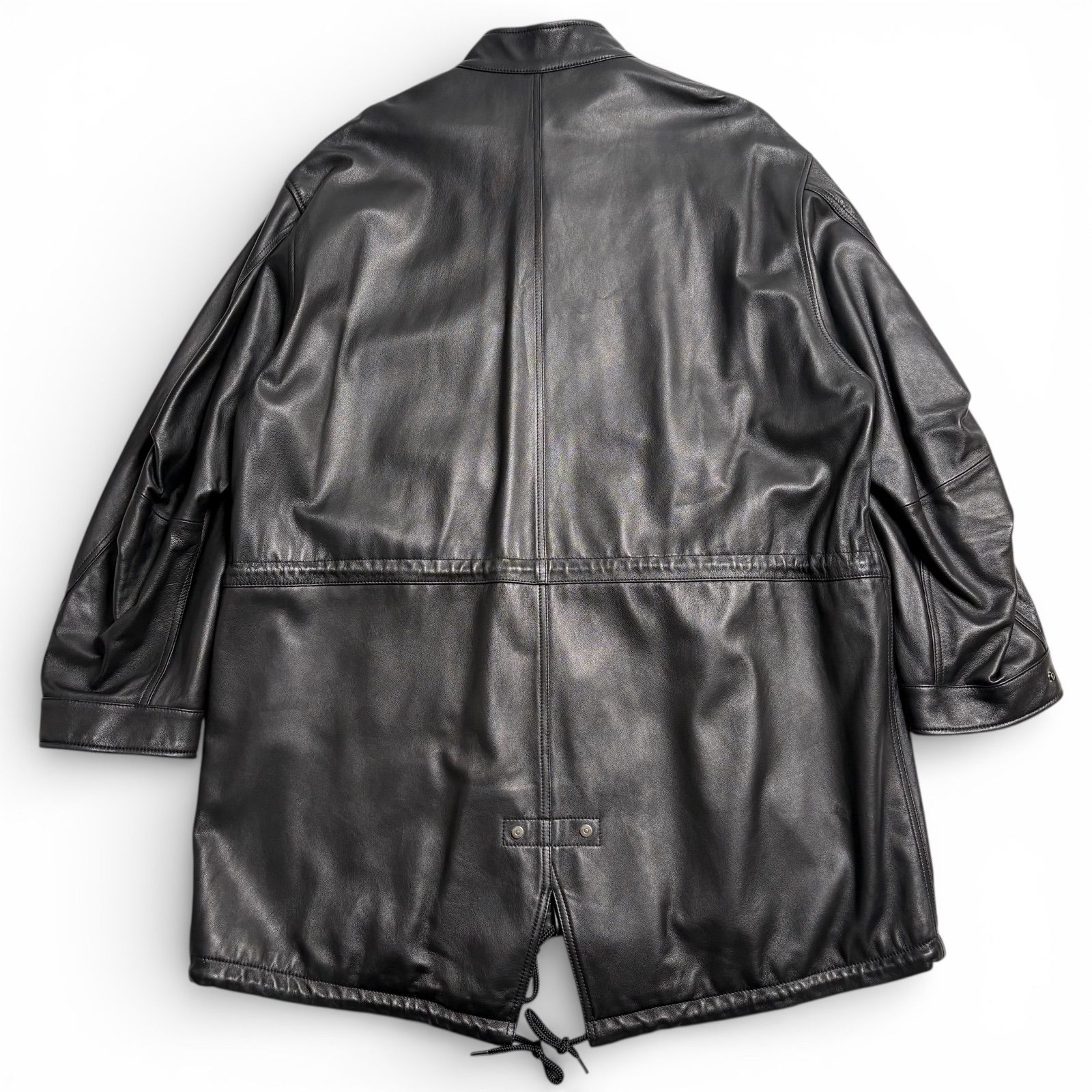 ADAM ET ROPE レザージャケット ブラック L 定価8.9万】ADAM ET ROPE レザージャケット モッズコート 黒 L