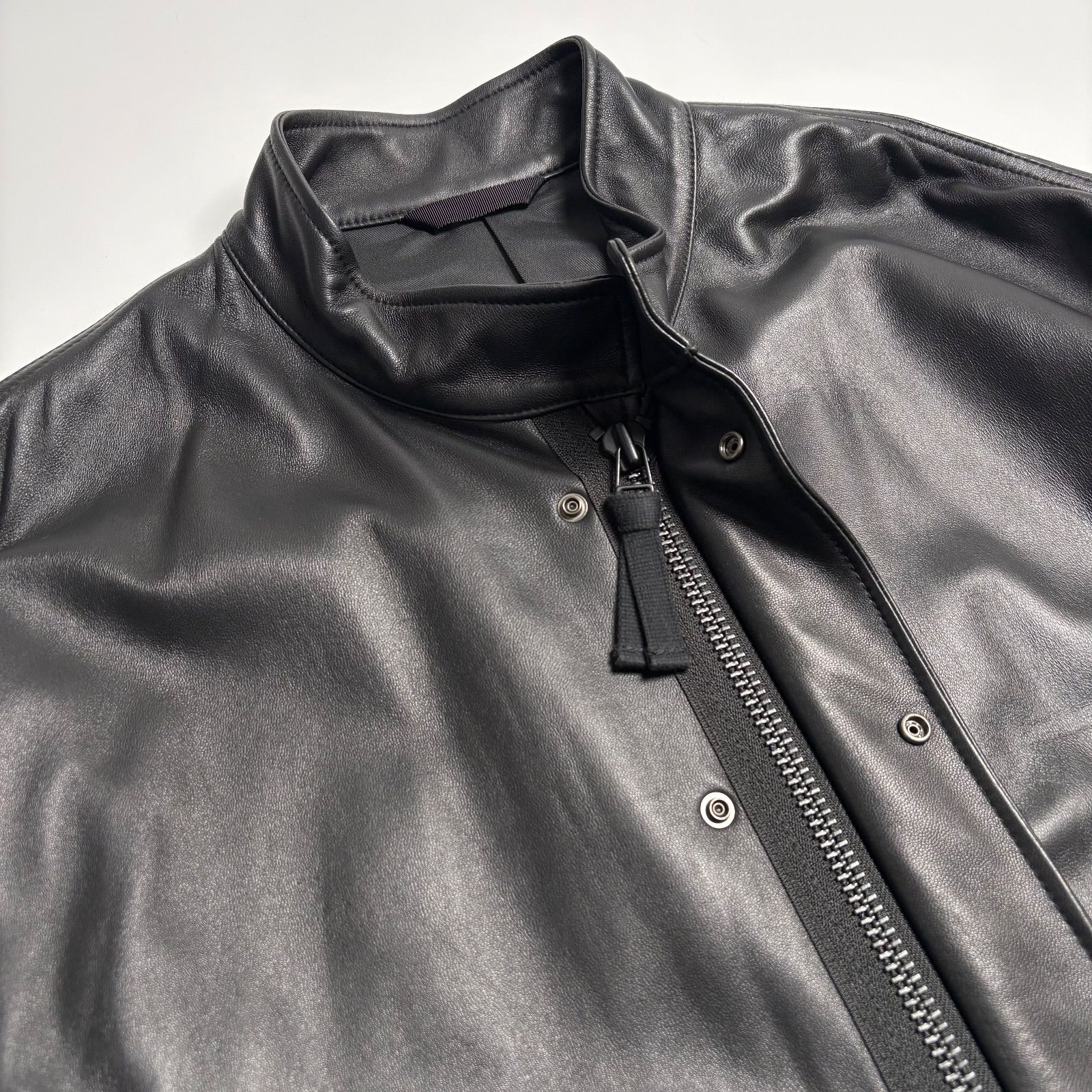 定価8.9万】ADAM ET ROPE レザージャケット モッズコート 黒 L