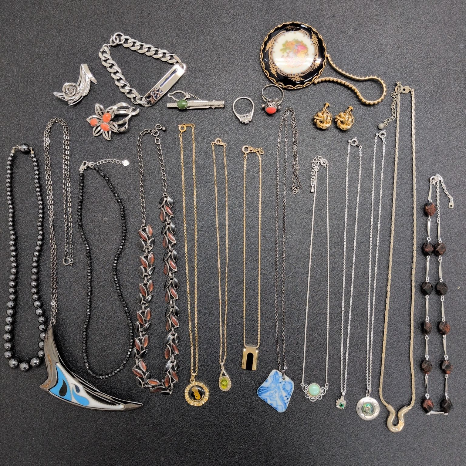 遺品整理まとめて㊷】ジュエリー 20点 K18GF 18KGP SILVER ネックレス