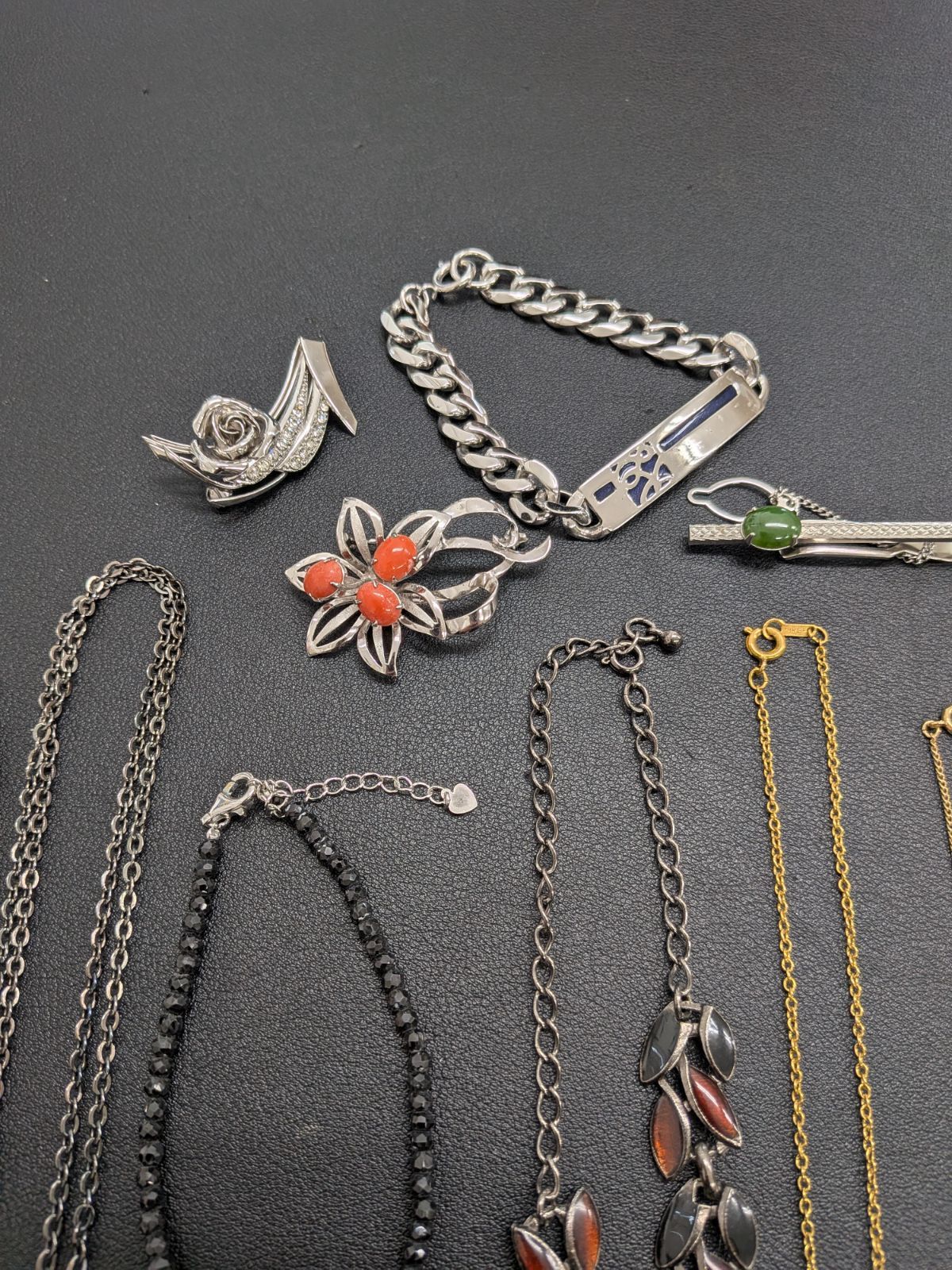 限定値下】遺品整理 ネックレス リング タイピンK18 真珠　純銀　silver 遺品整理まとめて㊷】ジュエリー 20点 K18GF 18KGP SILVER ネックレス