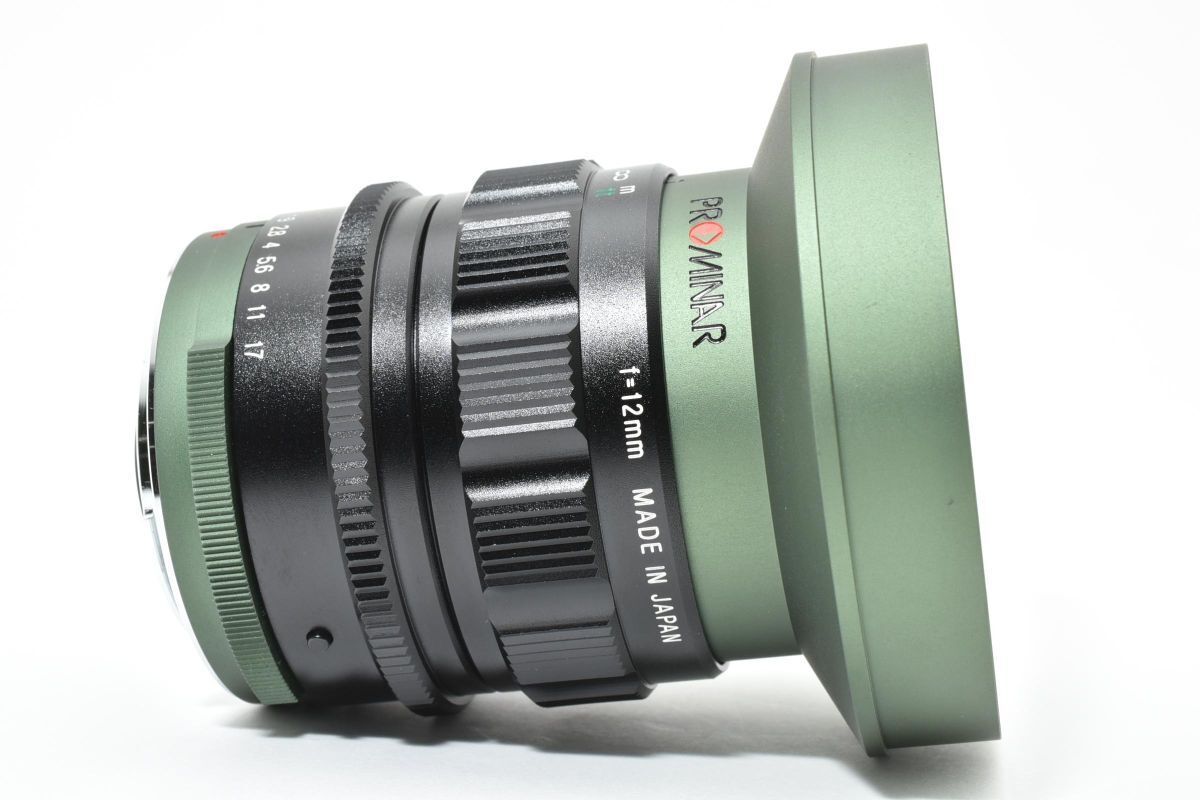 【期間限定値下げ】KOWA PROMINAR 12MM F1.8 極上美品 KOWA PROMINAR 12mm F1.8 グリーン マイクロフォーサーズ用
