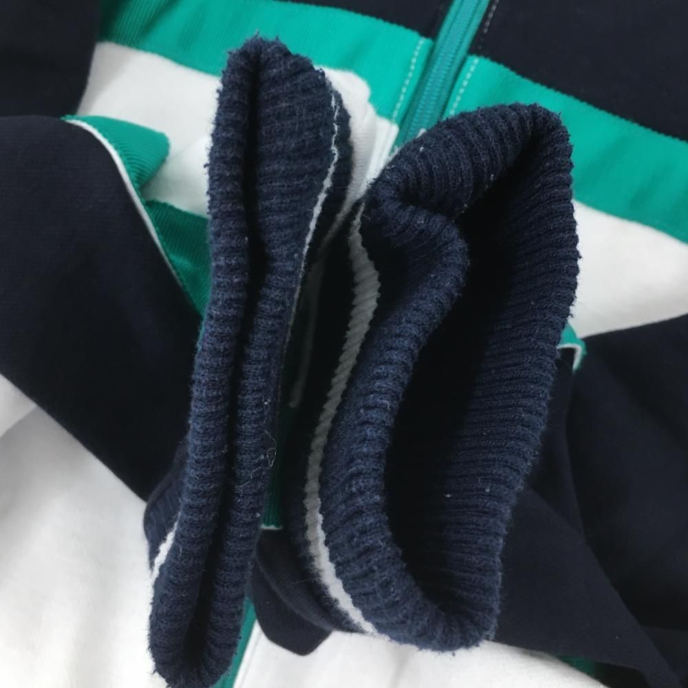 アルチビオ ジャケットブルゾン 白×ネイビー×グリーン 胸袖ライン