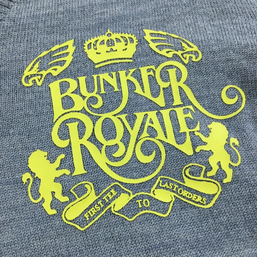 美品】バンカーメンタリティー セーター グレー ウール100% 背面