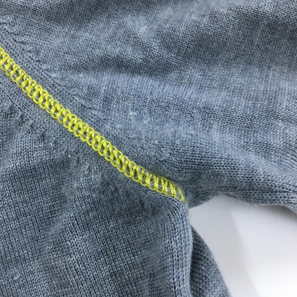 美品】バンカーメンタリティー セーター グレー ウール100% 背面