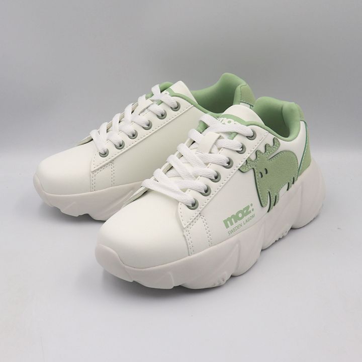 もか。 モズ moz MZ3020 ビッグエルク厚底スニーカー レディース WHT/PNK、WHT