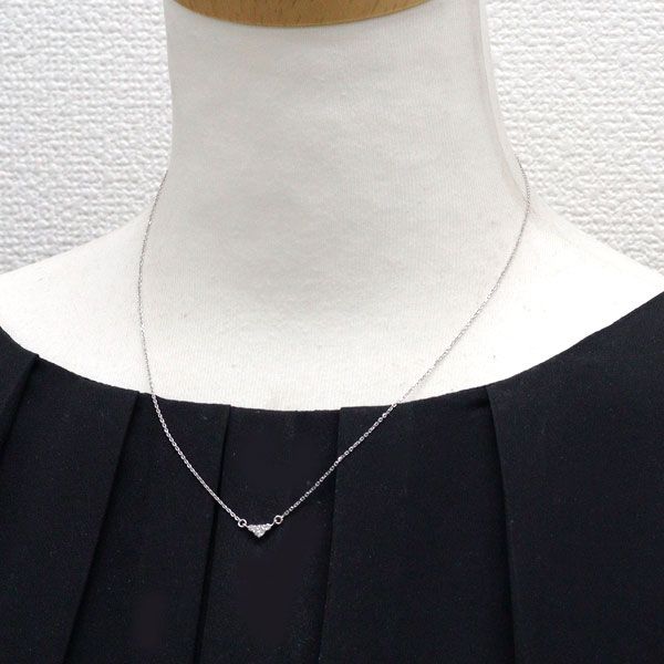 セイコー Pt900/ Pt850 ダイヤモンド ペンダントネックレス 0.16ct