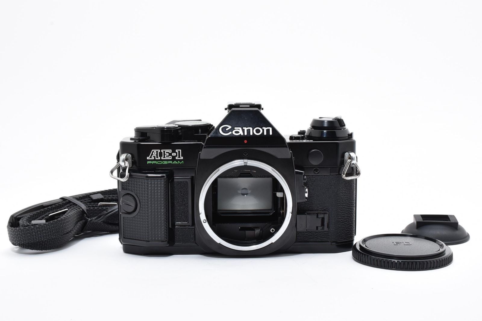 5798 【良品】 Canon Ae-1 Program Black Slr Film Camera モルト交換