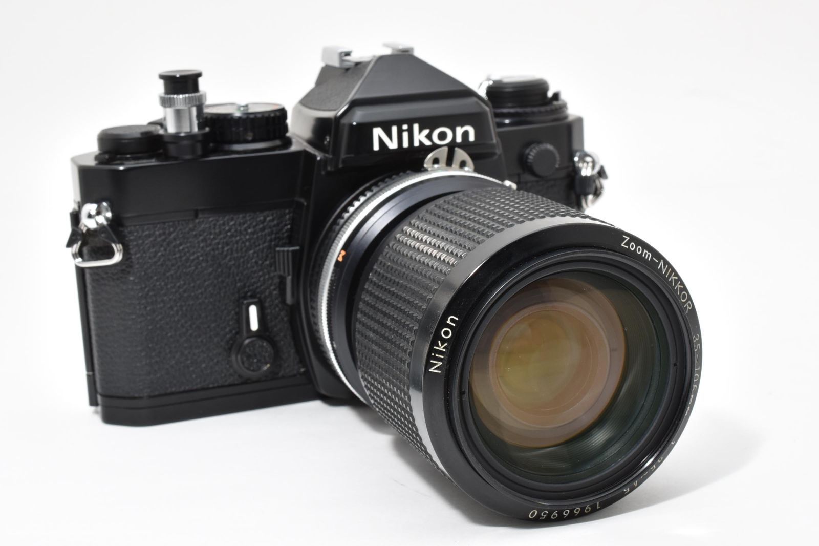 5755 【良品】 Nikon Fe Black Slr Film Camera Ai-S Zoom Nikkor 35