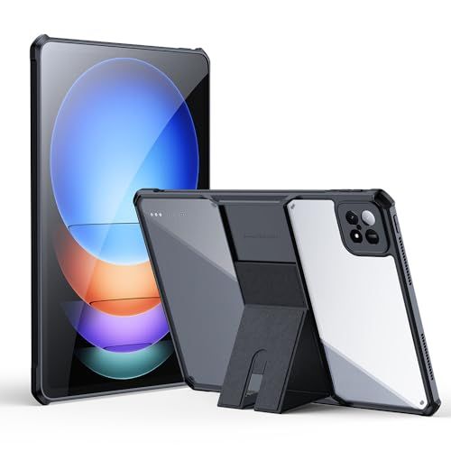 Xiaomi Pad 6S Pro 12.4 ケース クリア 透明 スタンド付き 耐衝撃