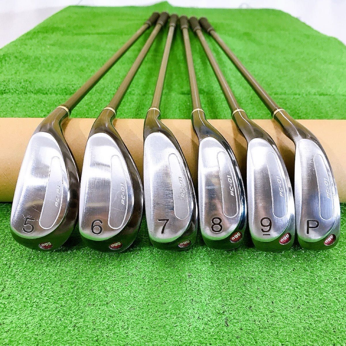 ツ84☆プロギア赤エッグ 初代 PRGR egg PC-01 6本アイアンセット 2010