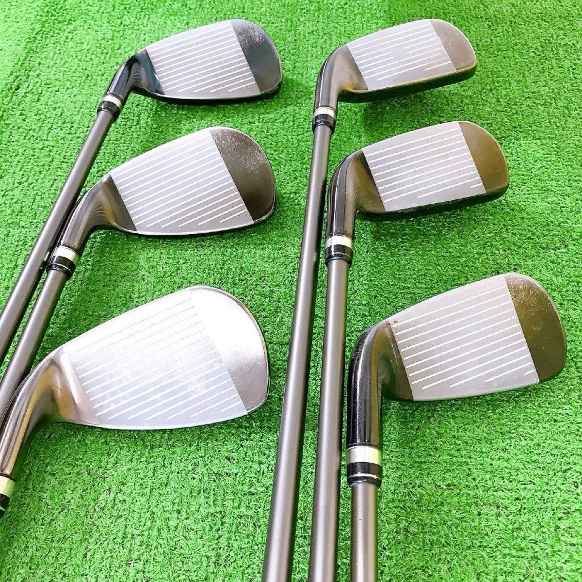 ツ84☆プロギア赤エッグ 初代 PRGR egg PC-01 6本アイアンセット 2010