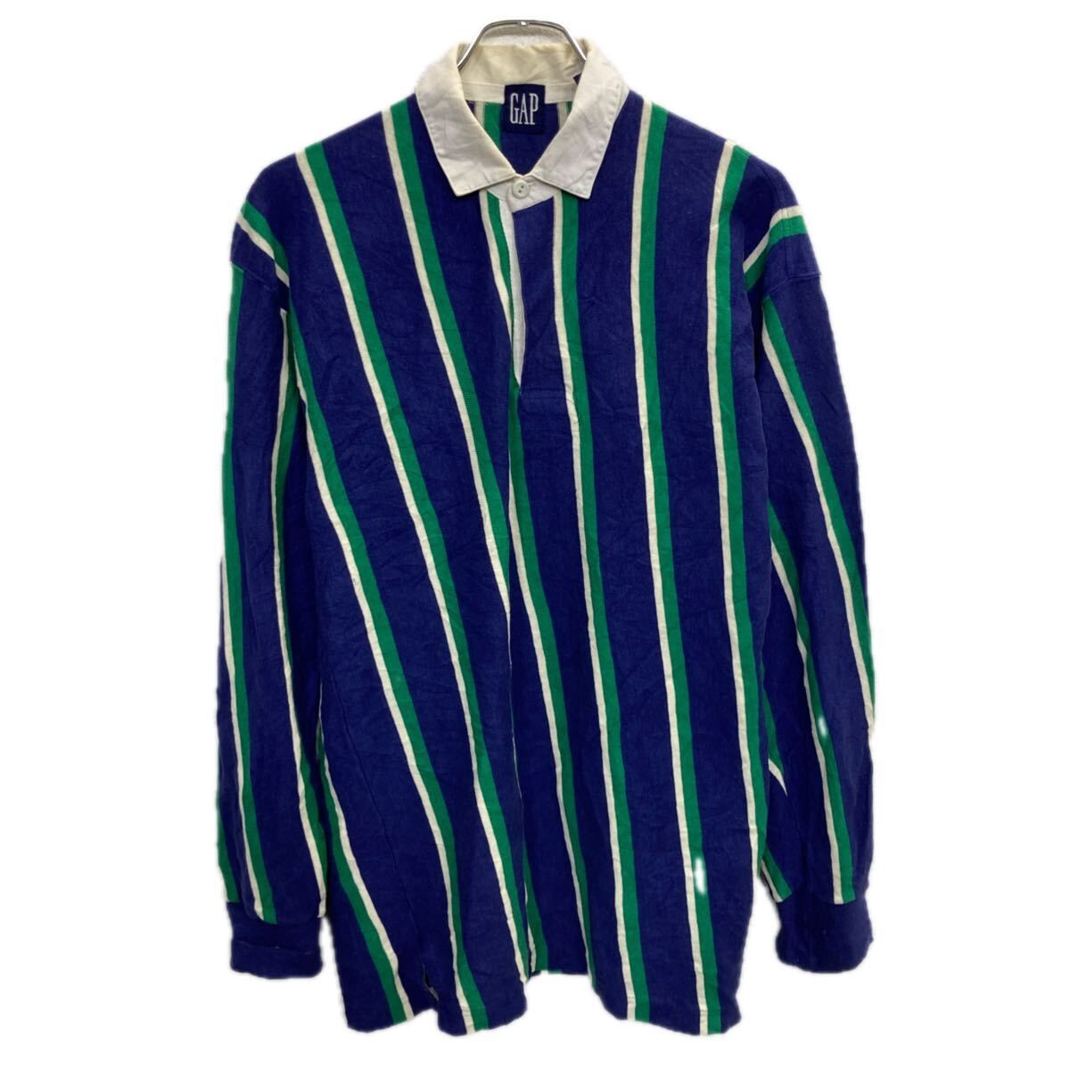 90s OLD GAP ラガーシャツ オールドギャップ ポロシャツ 長袖 OLD GAP / ギャップ / 90s / ラガーシャツ / ボーダー / レッド