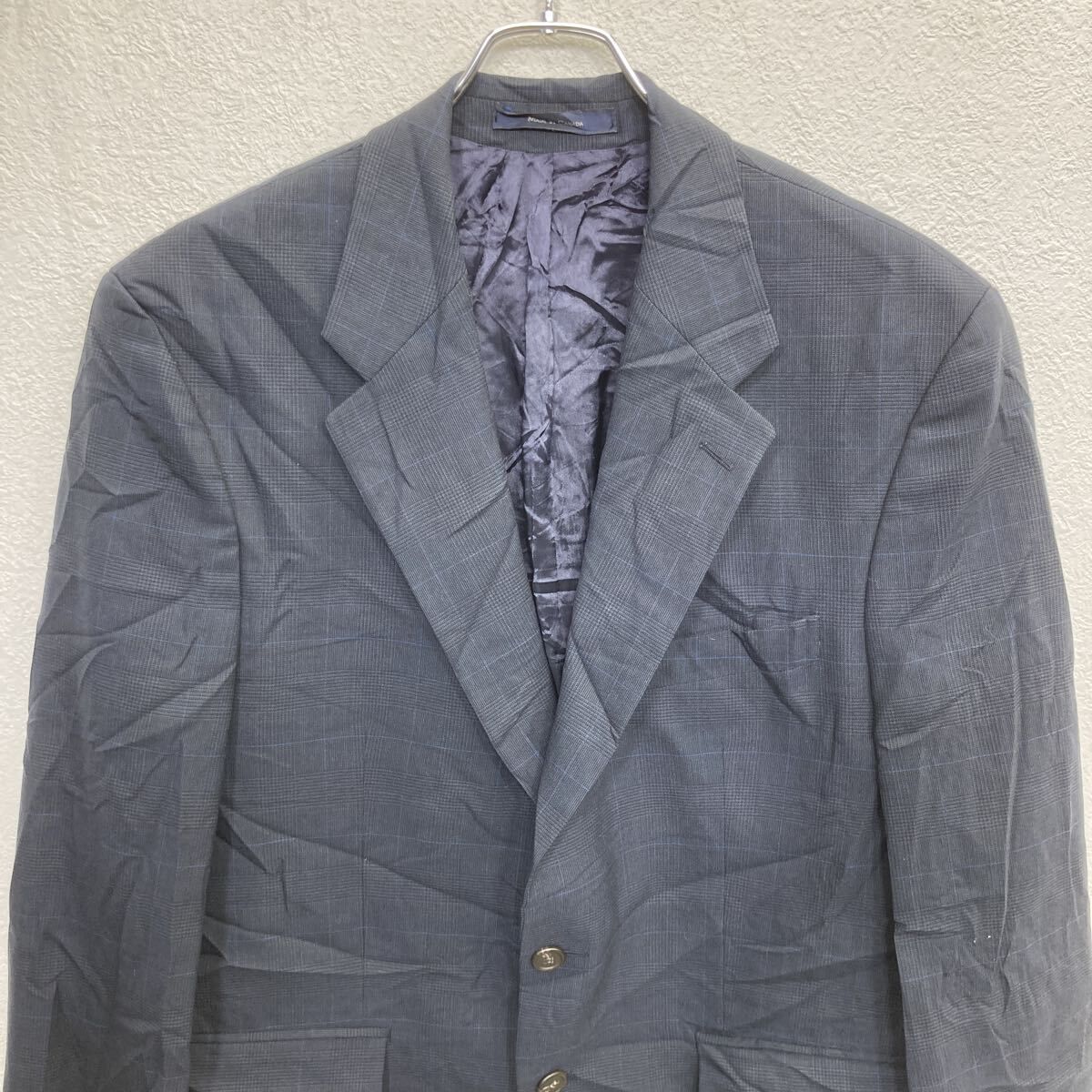 90s カナダ製 CHAPS Ralph Lauren テーラードジャケット XL～ ネイビー