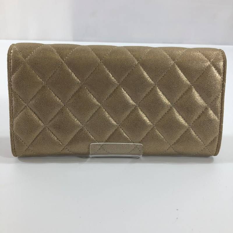 美品 シャネル キルティング 長財布 シャンパンゴールド - メルカリ