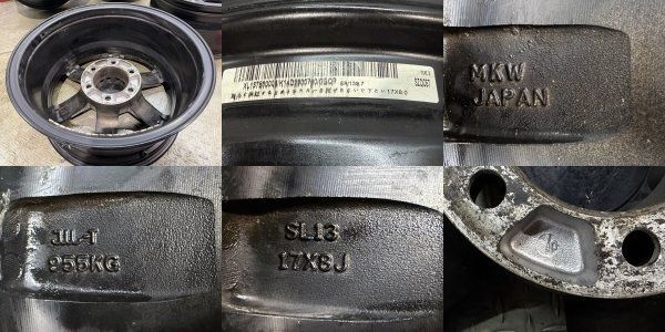 MKW 社外ホイール 17インチ 4本 8J6HPCD139.7±0 ブラック コンケイブ