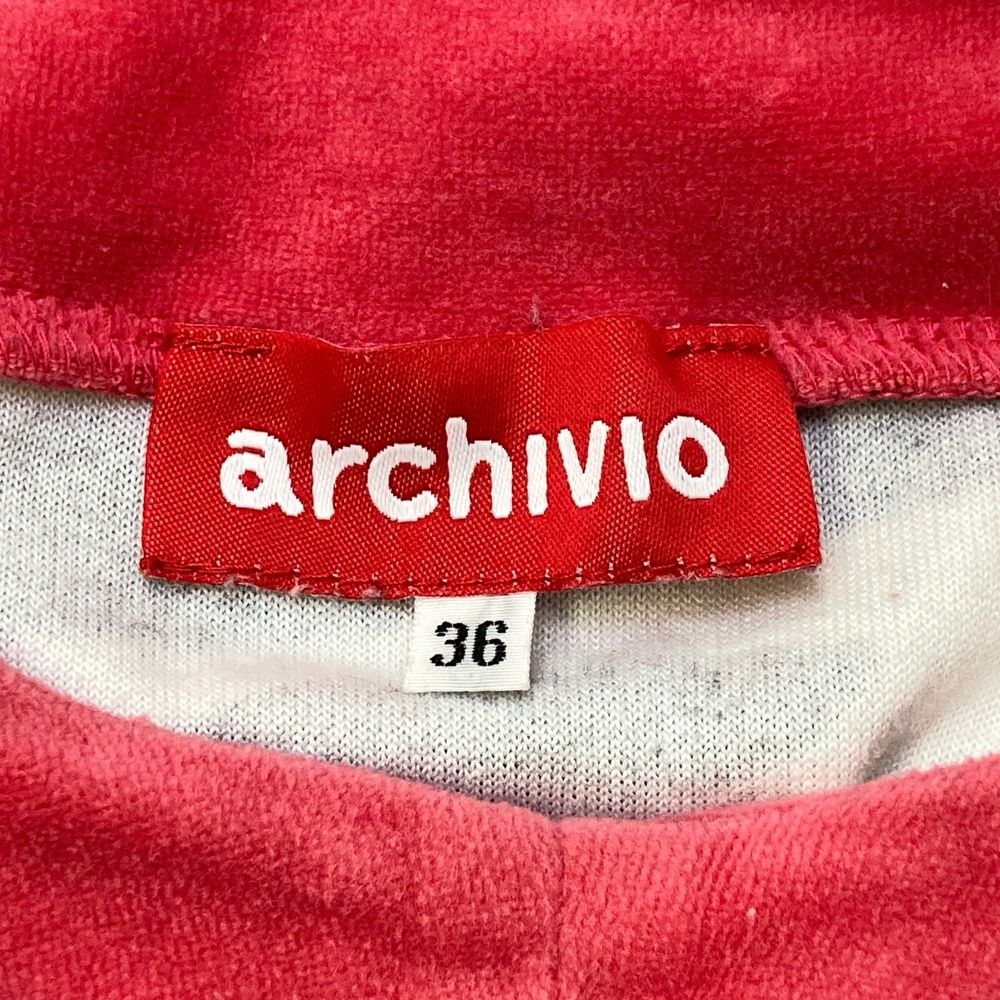 サイズ：36 ARCHIVIO アルチビオ ; ベスト ロゴワッペン ゼブラ柄