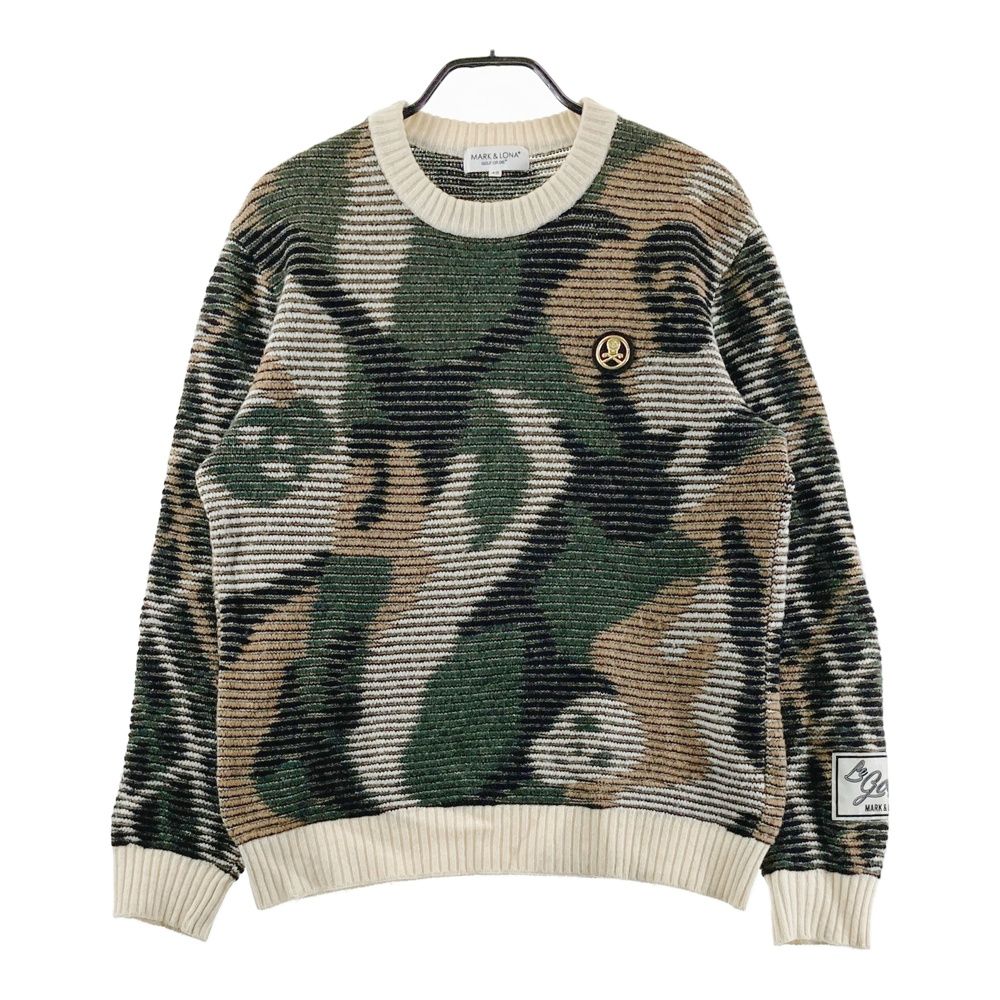 サイズ：48 MARK&LONA マークアンドロナ ニットセーター ウール スカル