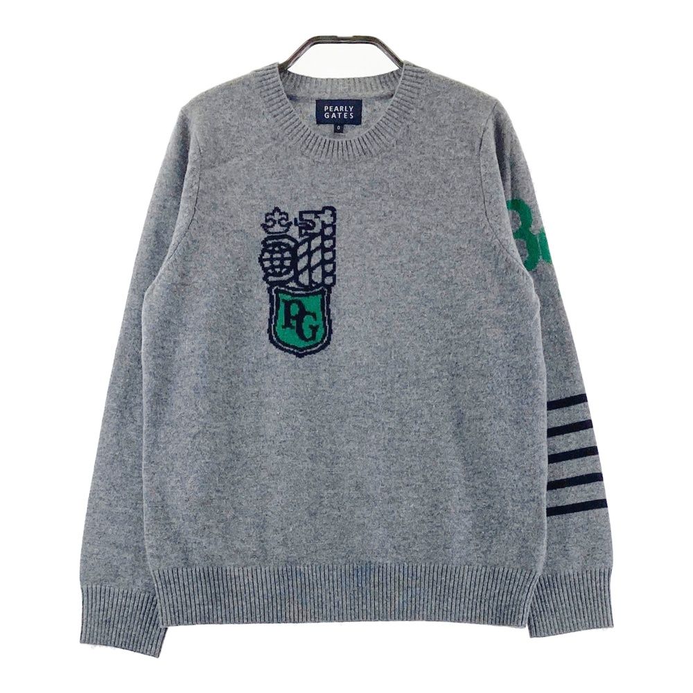 PEARLY GATES グレー セーター サイズ0 サイズ：0 PEARLY GATES パーリーゲイツ ニット セーター カシミヤ