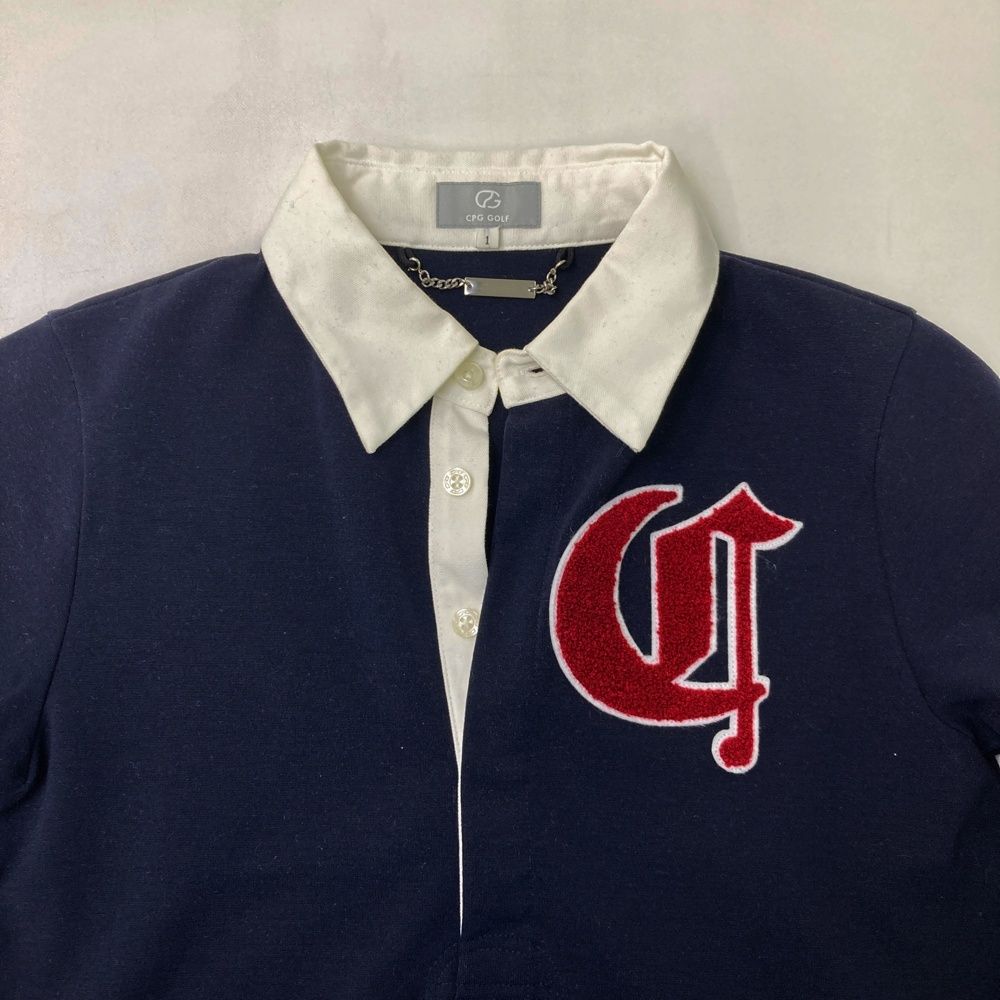 サイズ：1 CPG GOLF シーピージーゴルフ 長袖ワンピース ネイビー系