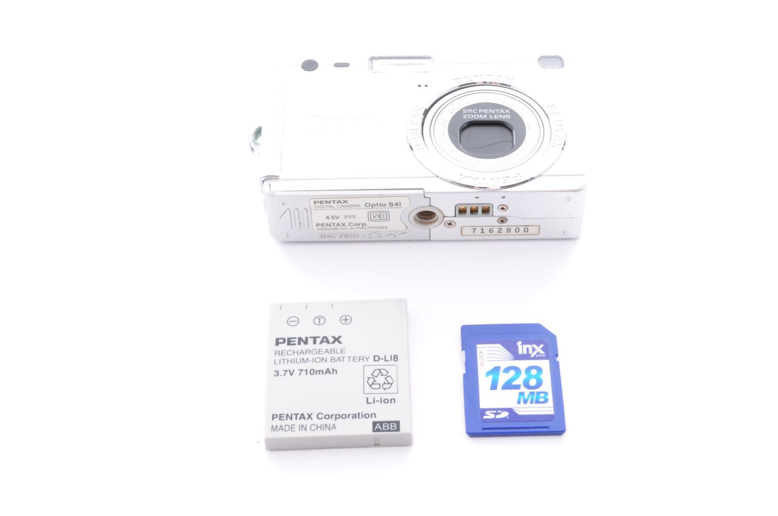 PENTAX Optio S4i シルバー コンパクトデジタルカメラ ペンタックス