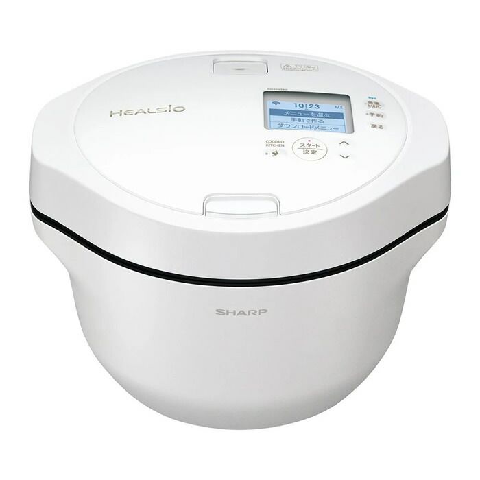 新品】シャープ 電気無水鍋 2.4L ヘルシオ ホットクック KN-HW24H-W