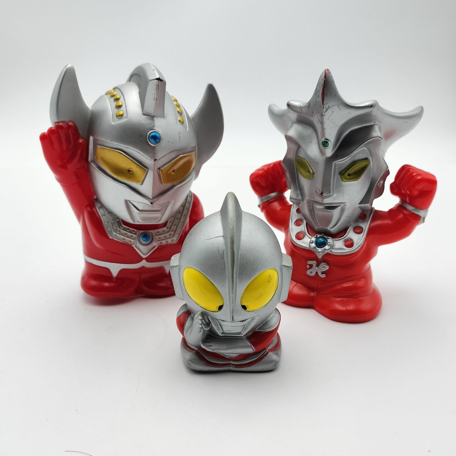 当時物】90年代 ウルトラマン＆タロウ＆レオ 貯金箱 3体セット