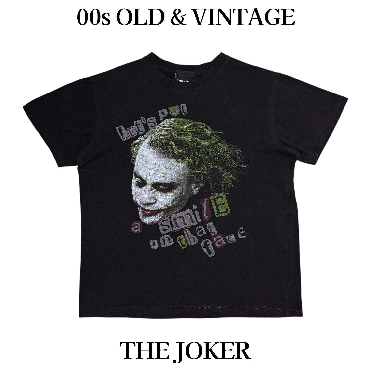 古着 00s The Dark Knight JOKER ダークナイト ジョーカー ムービー T