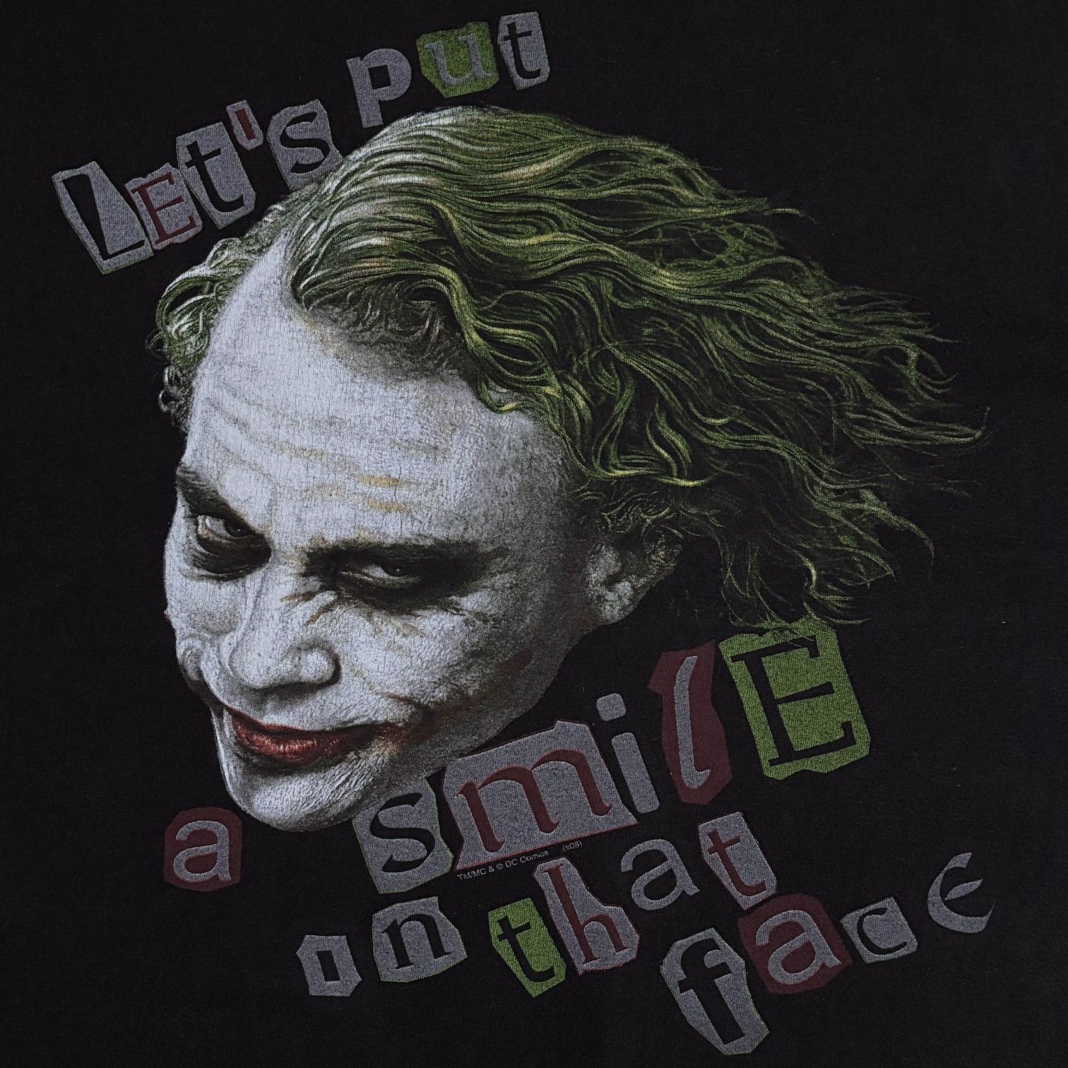古着 00s The Dark Knight JOKER ダークナイト ジョーカー ムービー T