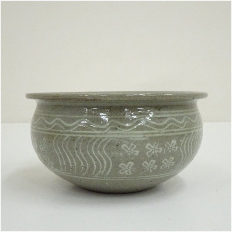 三島建水（箱付） 茶道具 茶道 おしゃれ 道具 けんすい こぼし 茶器